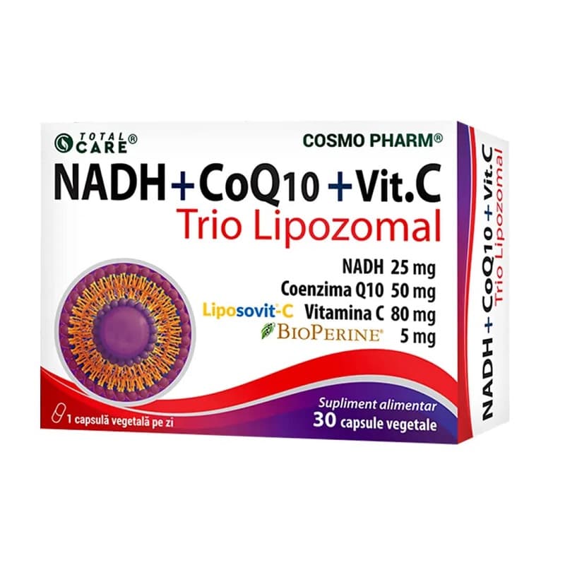 NADH + CoQ10 + Vitamina C Trio Lipozomal