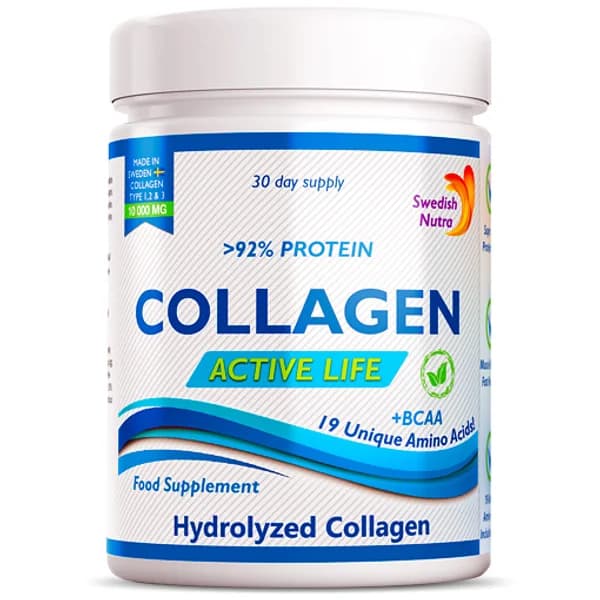Colagen Hidlizat Pulbere Tip 1, 2 și 3 Active Life