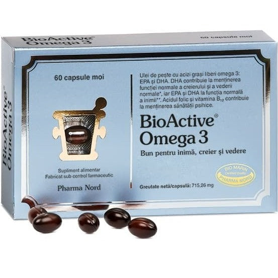 BioActive Omega 3, 60 capsule, Pharma Nord
