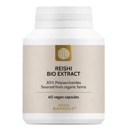 Extract de ciuperci Reishi bio, 60 capsule, Novo Biomedics